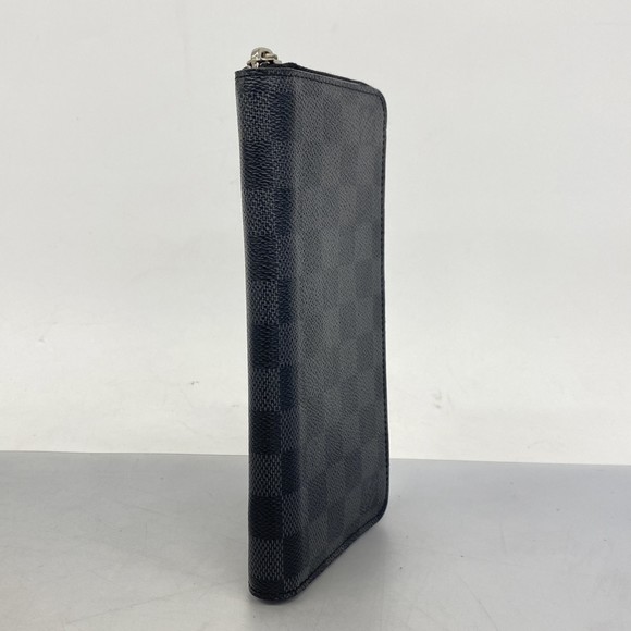 Louis Vuitton Graphite Wallet Zippy Vertical Black Damier Black - Picture 1 of 9
